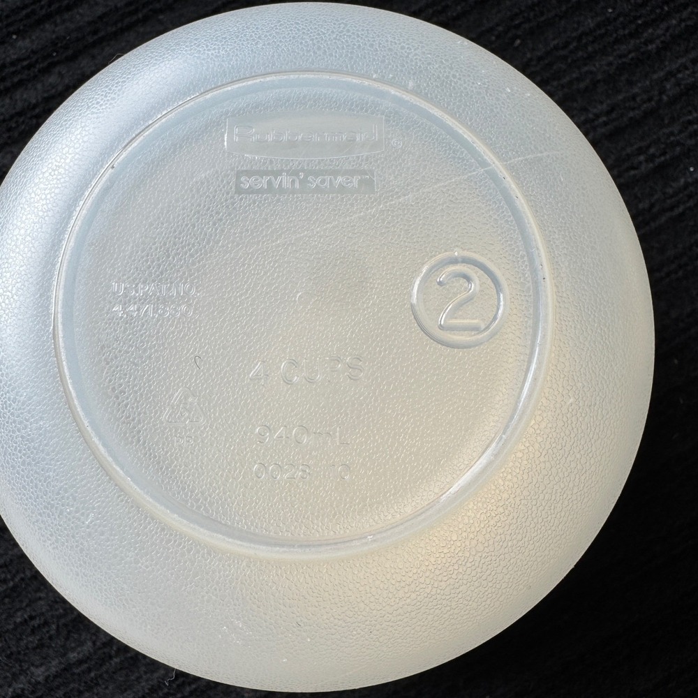 Rubbermaid Servin Saver Food Storage Containers Almond 4pc Set #2 #6 #1 Round - Picture 7 of 16